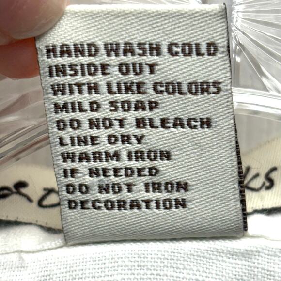 David Brooks White Linen Top Black Embroidery Sleeveless Split Neck Women’s L - Picture 4 of 4